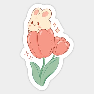 Flower Bun | Pink Sticker